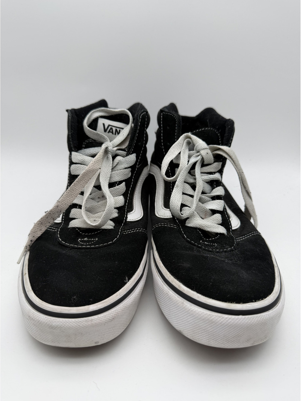 Vans Sk8-Hi Black and White High Top Sneakers, Size 11